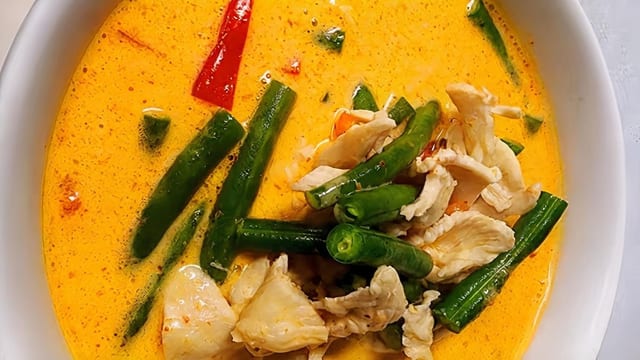 Lunch Panang Curry.